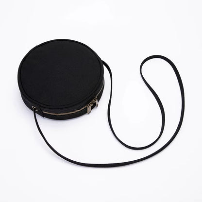 Female Bag Small Fresh Art Harajuku Korean Messenger Bag Shoulder Bag Canvas Bag Small round Bag