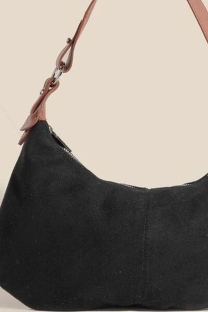 Fame Middle Stitch Zipper Handbag