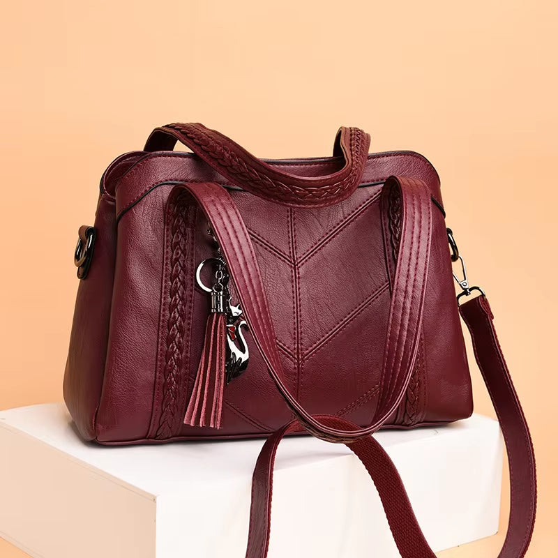 Luxury Pendant Handbags Women Bags PU Leather Brands Crossbody Bag Large Capacity Shoulder Bag Lady Brands Handle Bag