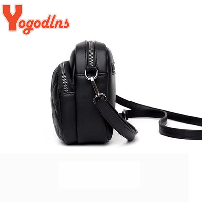 Diamond Lattice Shoulder Bag PU Leather Crossbody Bag Brands Messenger Handbag and Purse Shopping Cellphone Bag Sac